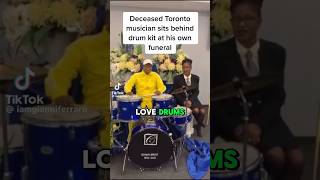 His Funeral Had Him Sitting Behind the Drums—Wild #emotional #respect
