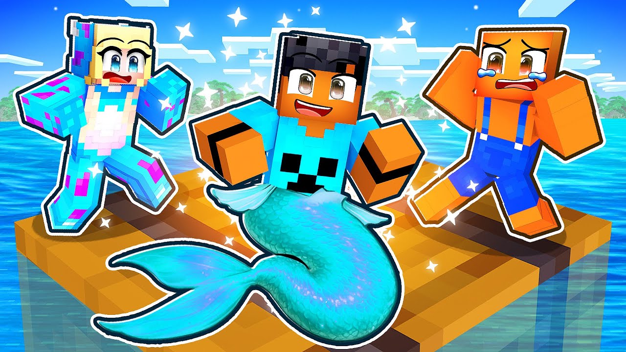 Fingi ser uma SEREIA para TROLAR MEUS AMIGOS em uma JANGADA