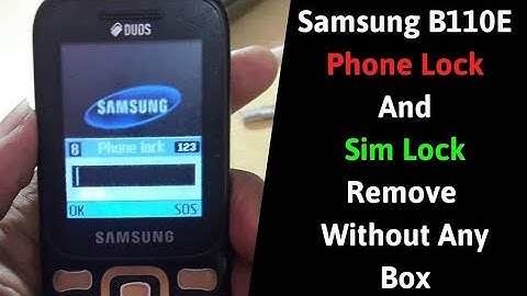 #Samsung B110E Phone Lock And SIM Lock Remove without any Box miracle carak 2.82