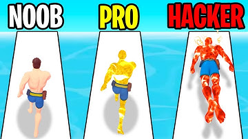 NOOB VS PRO VS HACKER IN DNA EVOLUTION SUPERHERO 3D