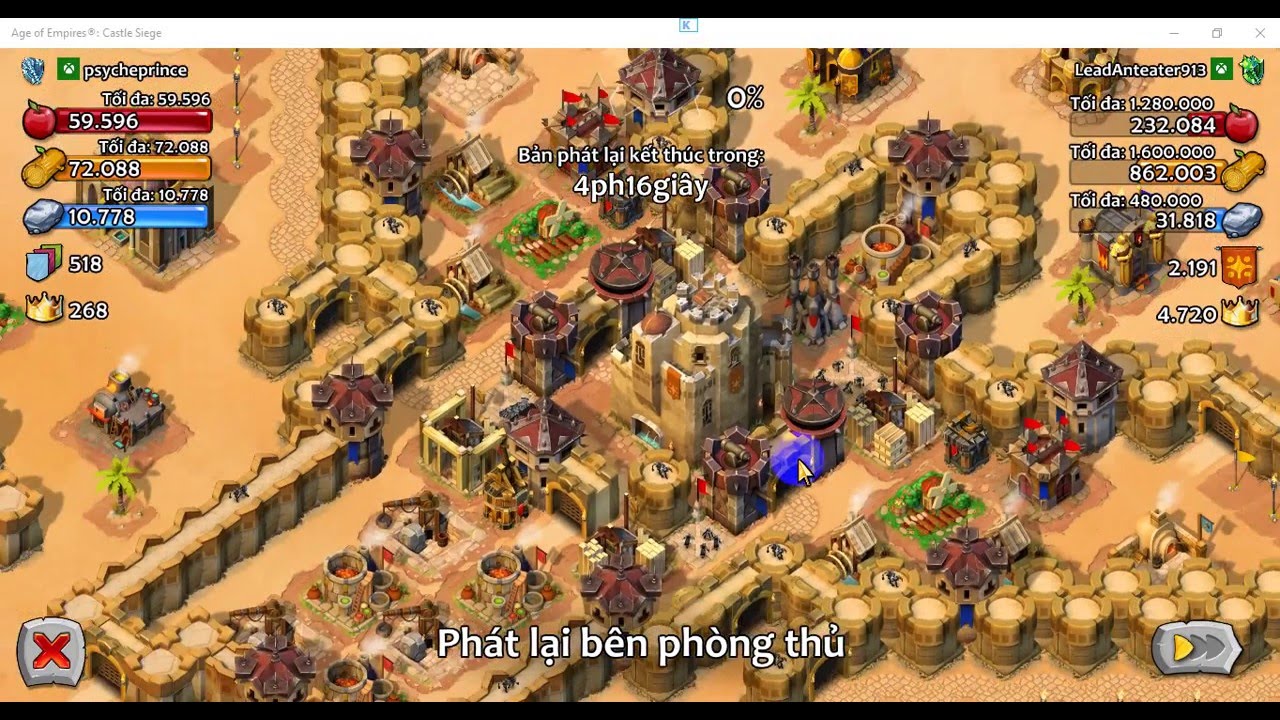 Age of Empires Castle Siege: attack 100 percent - Conrad & Joan of Arc