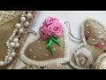 Мастер класс сердечка из мешковины в стиле рустик! Tutorial heart in rustik style. #oksana_cha