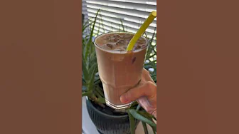 Dunkin Vanilla Frosted #Donut Iced #Latte hack! 🍩☕️ #food #homemade #homecafe #drink #coffee thumbnail