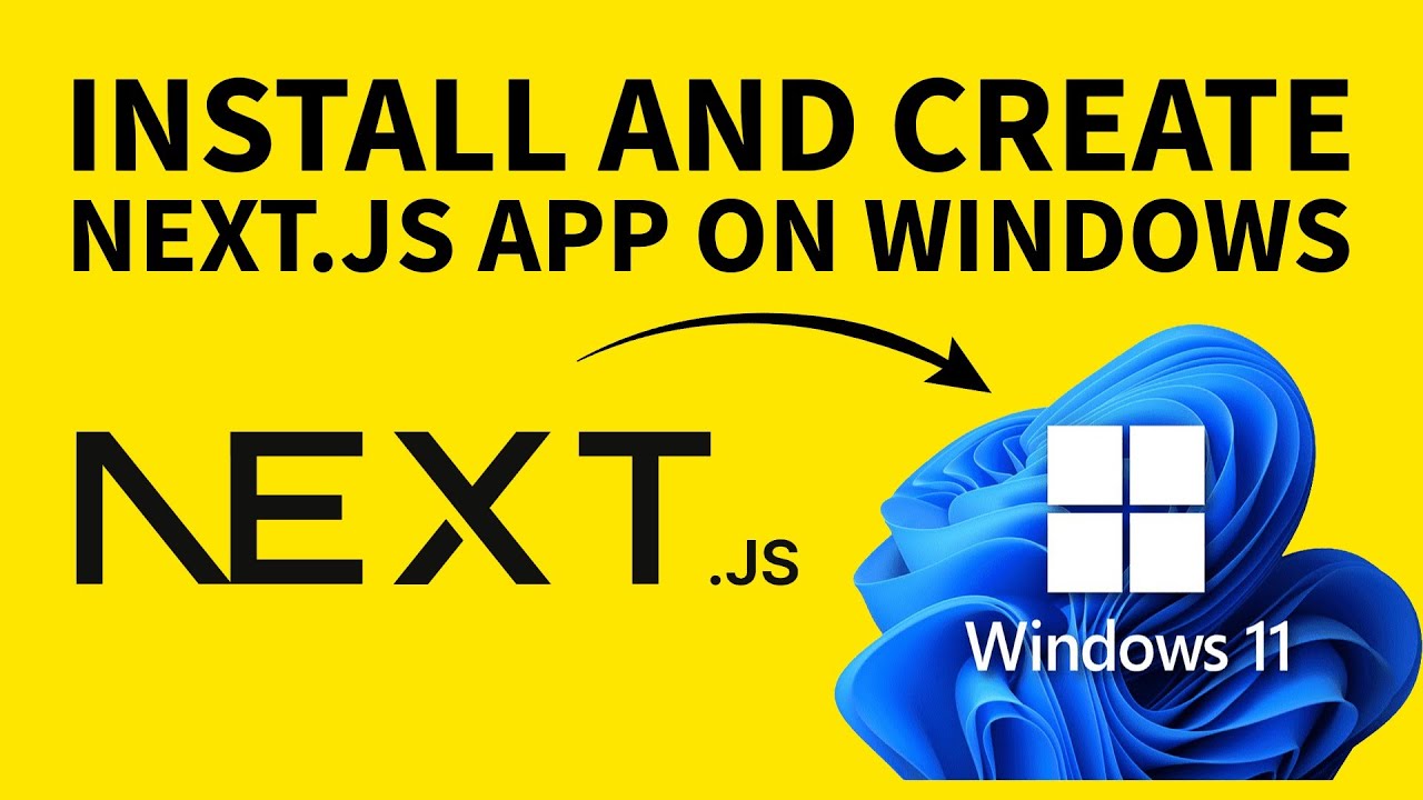How to install and create Next.js app on Windows - YouTube