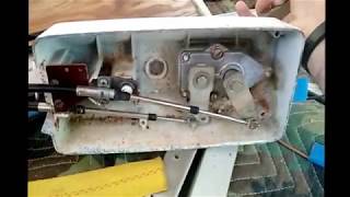 Chrysler Outboard Remote Control cable install and adjustment.
