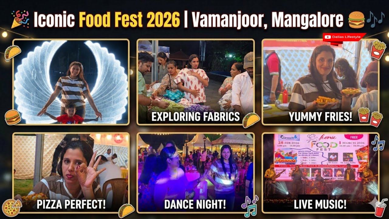 Iconic Food Fest Manasa 2026 | Vamanjoor, Mangalore #waterpark #dancenight #music #tourism #pizza 