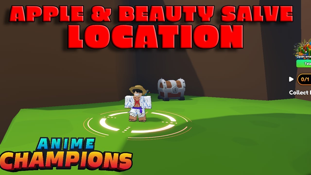 APPLE + BEAUTY SALVE LOCATION IN ANIME CHAMPION UPDATE 11
