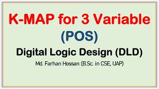 Lec: 39 |  K-MAP for 3 Variable (POS) | Digital Logic Design | Bangla Tutorial
