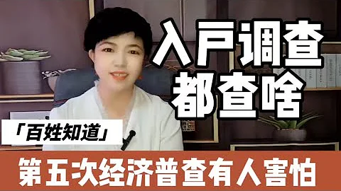 第五次經濟普查來了！有人蒙圈還有人害怕，這次入戶調查都查啥？ - 天天要聞