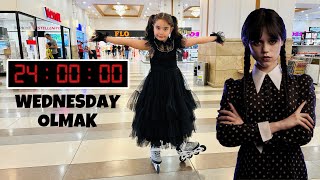 24 Saat Wednesday Olarak Geçi̇reli̇m Gün Boyu Avm Wednesday Vlog 