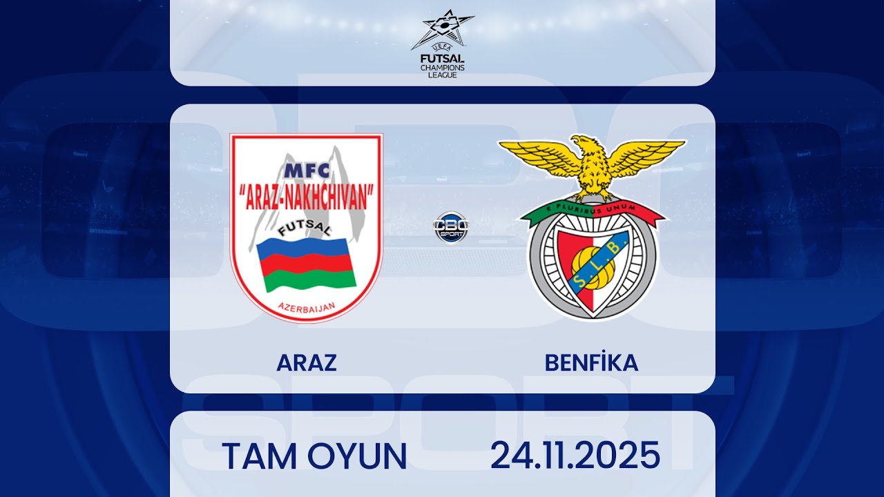 Araz - Benfika | Futzal üzrə Çempionlar Liqası | TAM OYUN