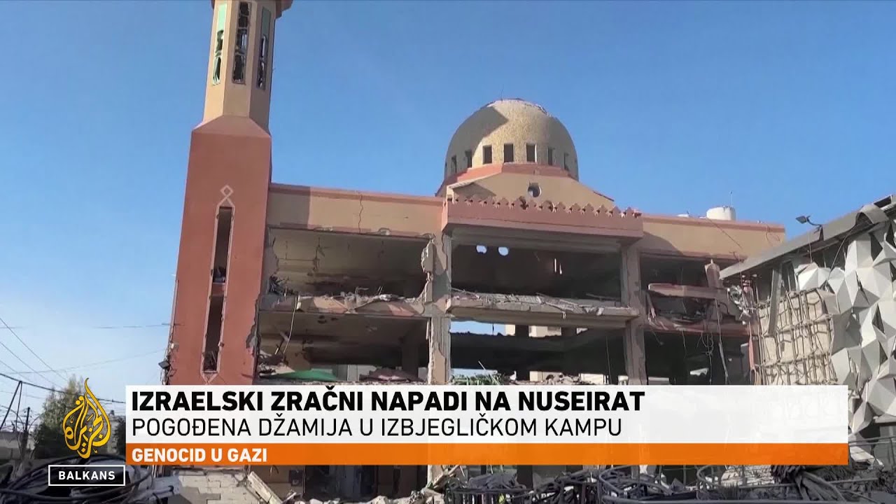 إسرائيل تستهدف مسجداً في مخيم النصيرات للاجئين