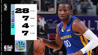 Jonathan Kuminga Drops A GAME-HIGH 28 PTS in Warriors' Summer League Thriller