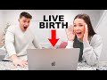 HUSBAND REACTS TO LIVE BIRTH!! *FIRST TIME*