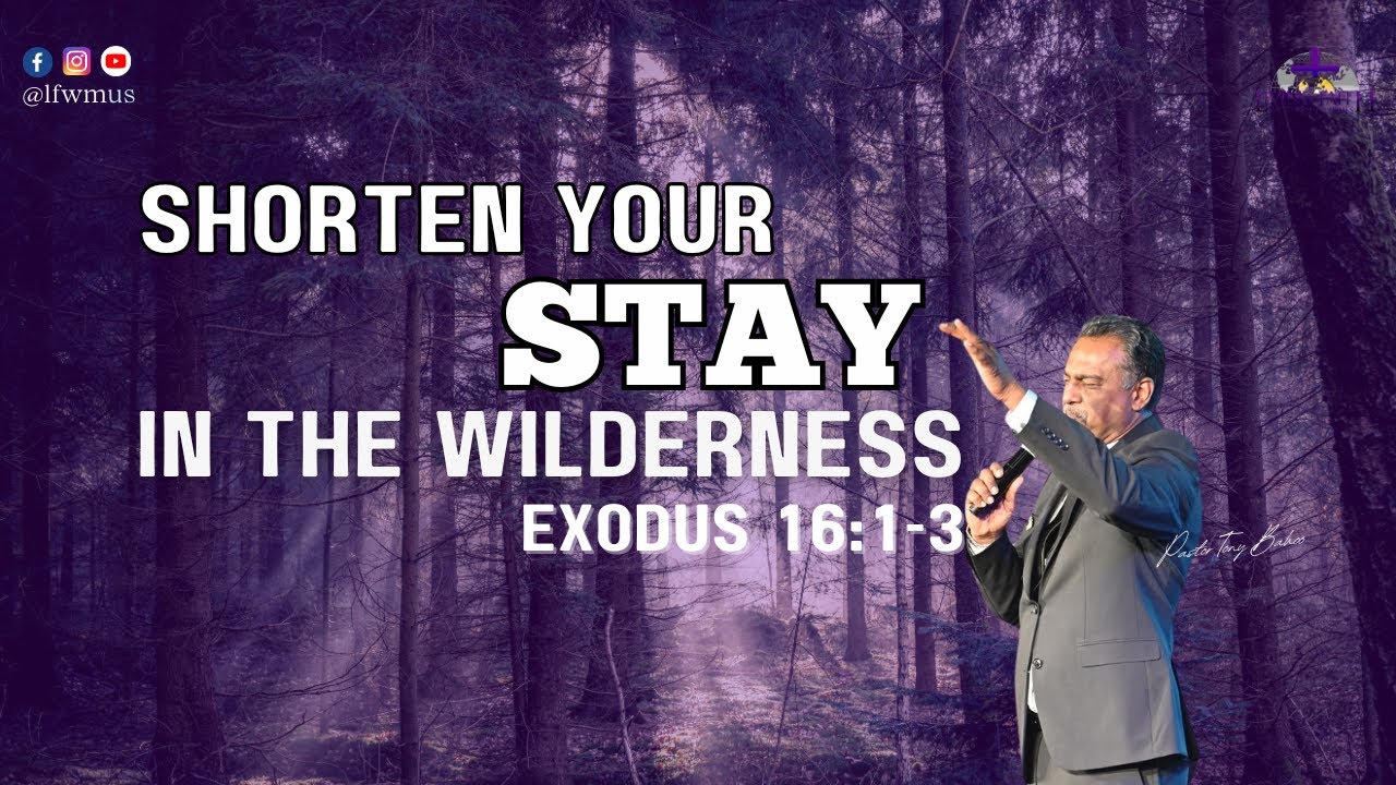 SHORTEN YOUR STAY IN THE WILDERNESS: Dr. Tony Barhoo