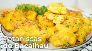 PATANISCAS DE BACALHAU COM FARINHA DE MILHO | RECEITA PORTUGUESA