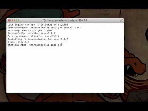 install sass for mac