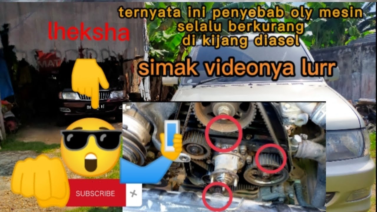 Cara mengganti oly seal crankshaft depan kijang kapsul lgx diesel