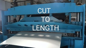 cut to length machine//CTL//plain sheet cutting//jsw pre painted coil cutting//ranjan🙋