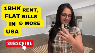 1-Bedroom Empty Apartment/ Flat Tour in the USA 🏠 | Rent, Costs & Amenities