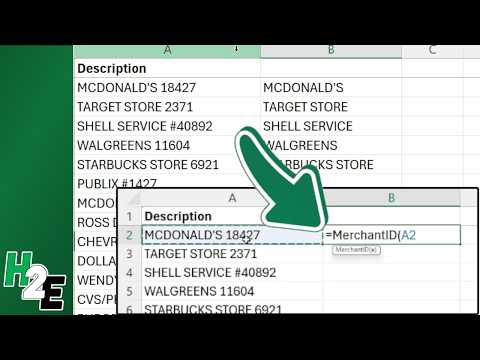 Use a Lambda Function to Clean Up Credit Card Descriptions in Excel