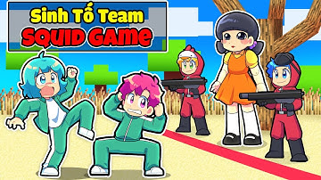 HIHA VÀ SINH TỐ TEAM BỊ BẮT CHƠI TRÒ CHƠI CON MỰC TRONG MINECRAFT*SINH TỐ SQUID GAME TẬP 1 🤩🤣