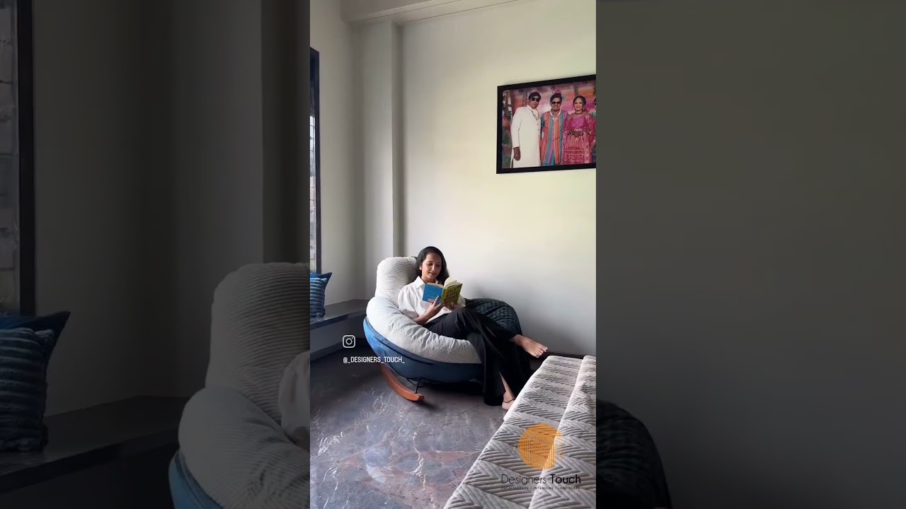 Our blue and beige Parents Bedroom design is a serene sanctuary that blends style and comfort.