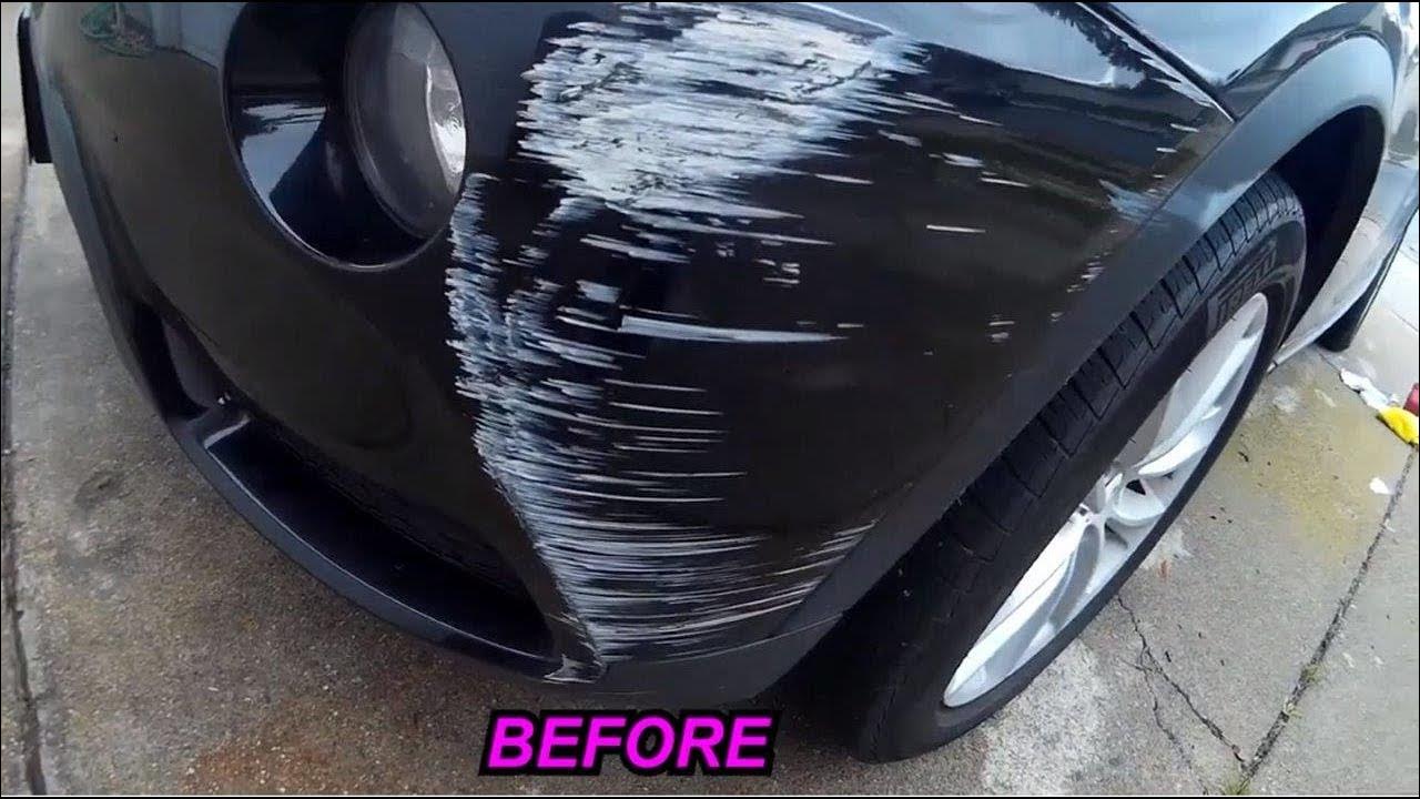 Car scratch and scuff removed with wd40 and magic eraser youtube
