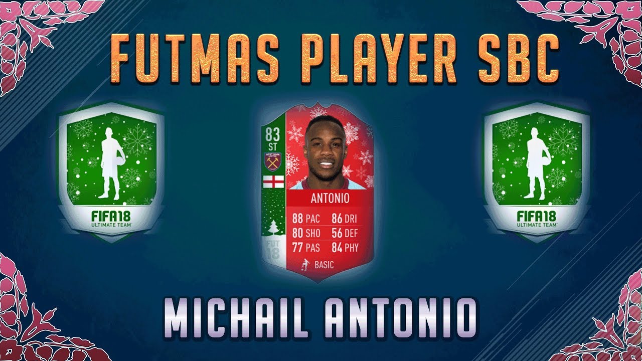 FUTMAS PLAYERS SBC| MICHAIL ANTONIO FUTMAS  | FIFA18 ULTIMATE TEAM