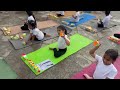 Solving Rubik Cubes while Doing Yoga Poses - Aklavya International School