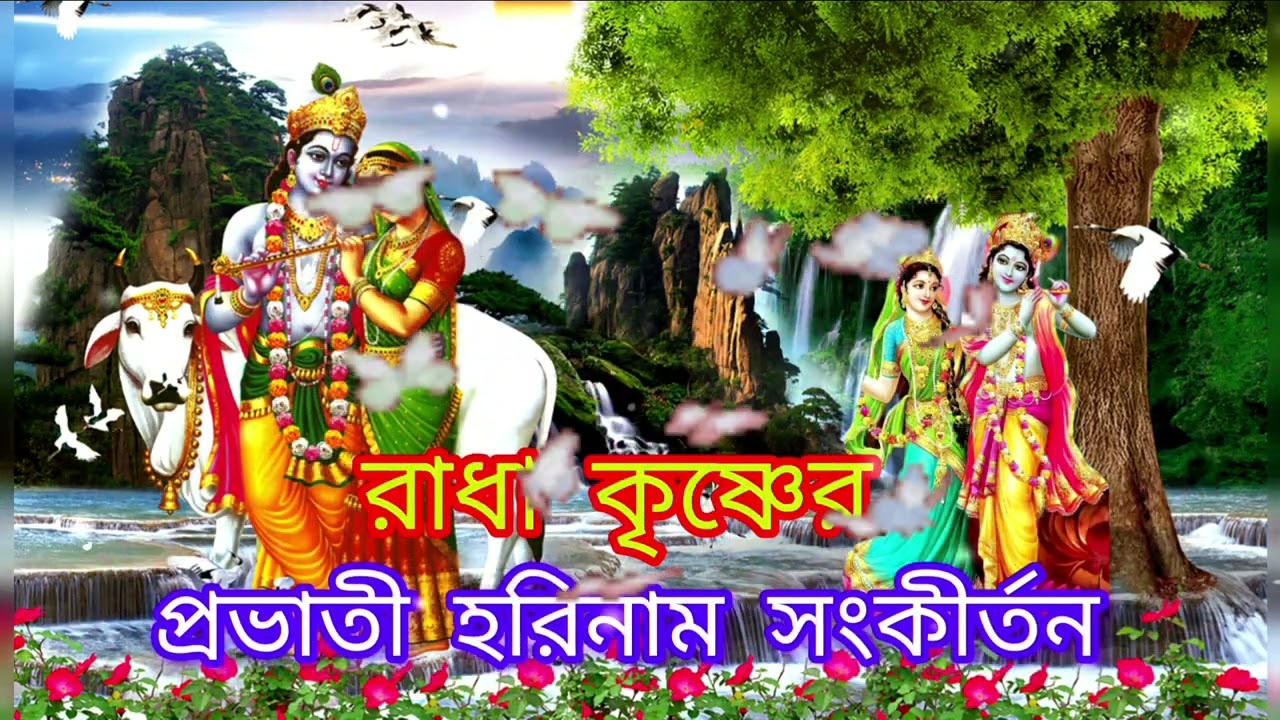 রাধা কৃষ্ণের প্রভাতী হরিনাম সংকীর্তন। রাধা কৃষ্ণের প্রভাতী ভজন। হরে কৃষ্ণ রাধে রাধে।