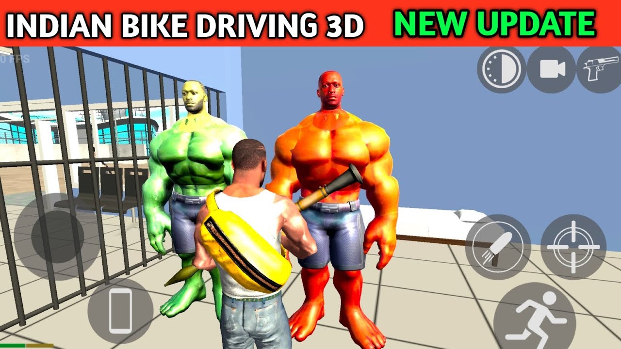 Red & Green Hulk Fight 😂 | New Cheat Code | Funny Gameplay Indian Bikes Driving 3d 🤣🤣