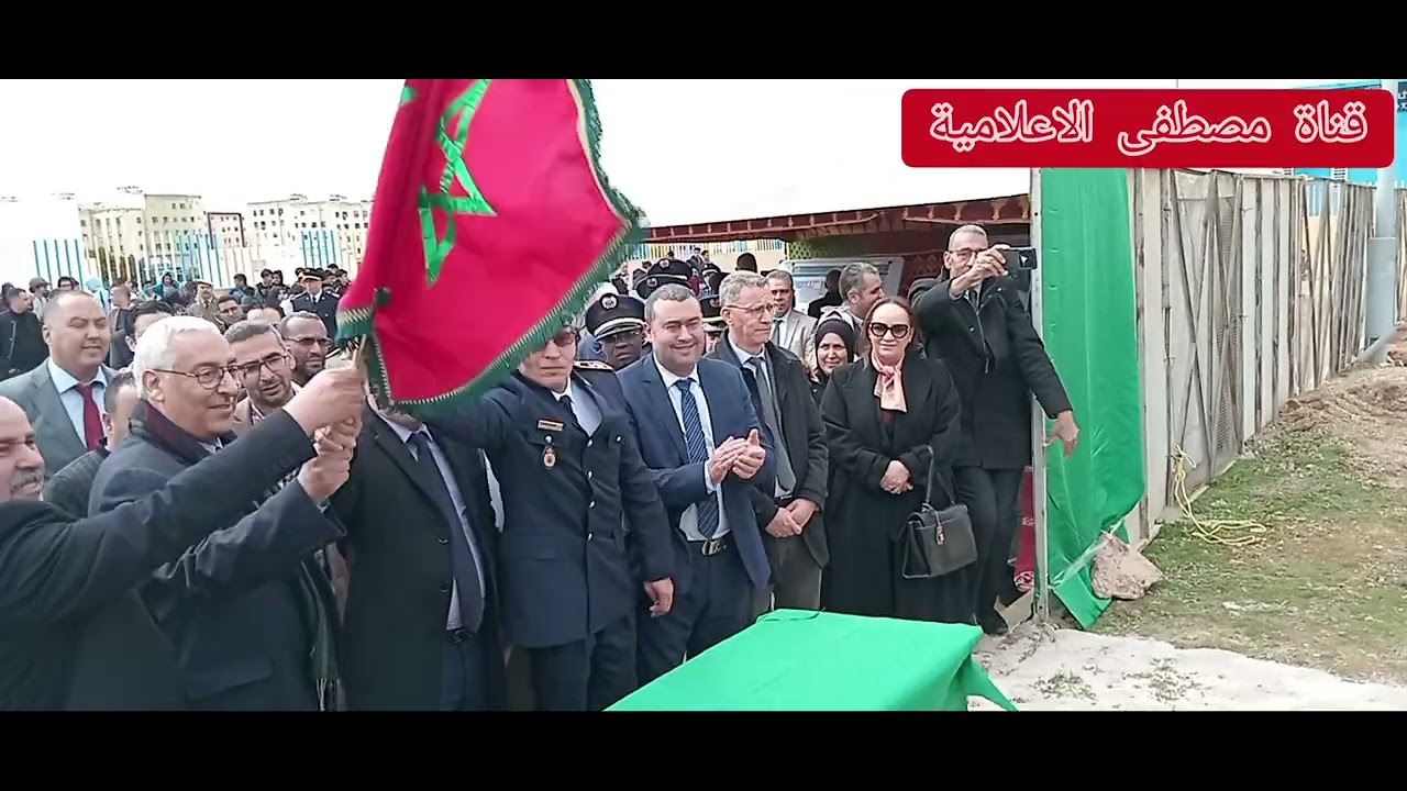 مكناس  عامل عمالة والوفد المرافق له  مكناس يعطي الانطلاقة لبناء مقر للاغاتة للوقاية المدنية بويسلان 