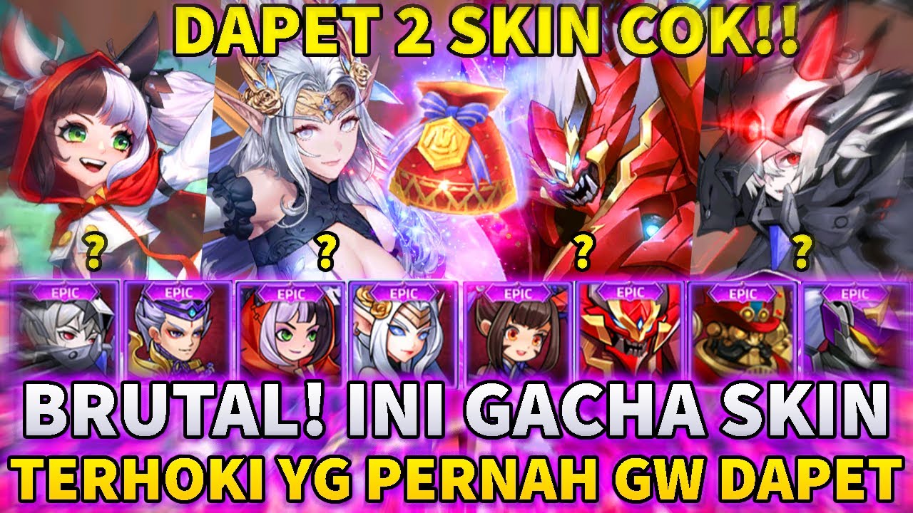 🔥🔥  BRUTAL! DAPAT 2 SKIN! INI GACHA LUCKY COIN TERHOKI COK!! MLA INDONESIA