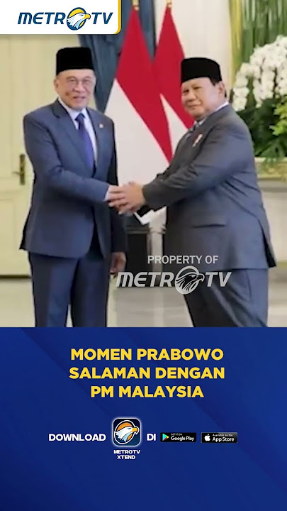 Momen Prabowo Salaman Dengan PM Malaysia #shorts