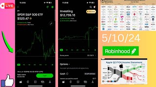 $12,000 Robinhood & Webull Portfolio Update | AMZN New ATH 📈| 5/10/24 | #robinhood #optionstrading