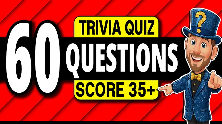 60 MUST-KNOW Trivia Quiz Questions EVERYONE Can Beat! ➡️ Pub Quiz General Knowledge