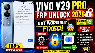 👉 vivo v29/29e/v27 FRP bypass Android 15 / New Method without pc 2026 / Android 15 FRP bypass 2026