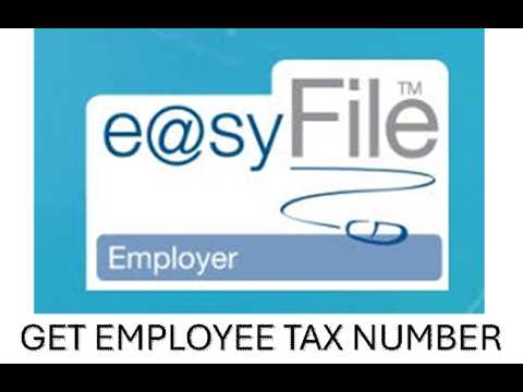 Find employee tax number or SARS EasyFile