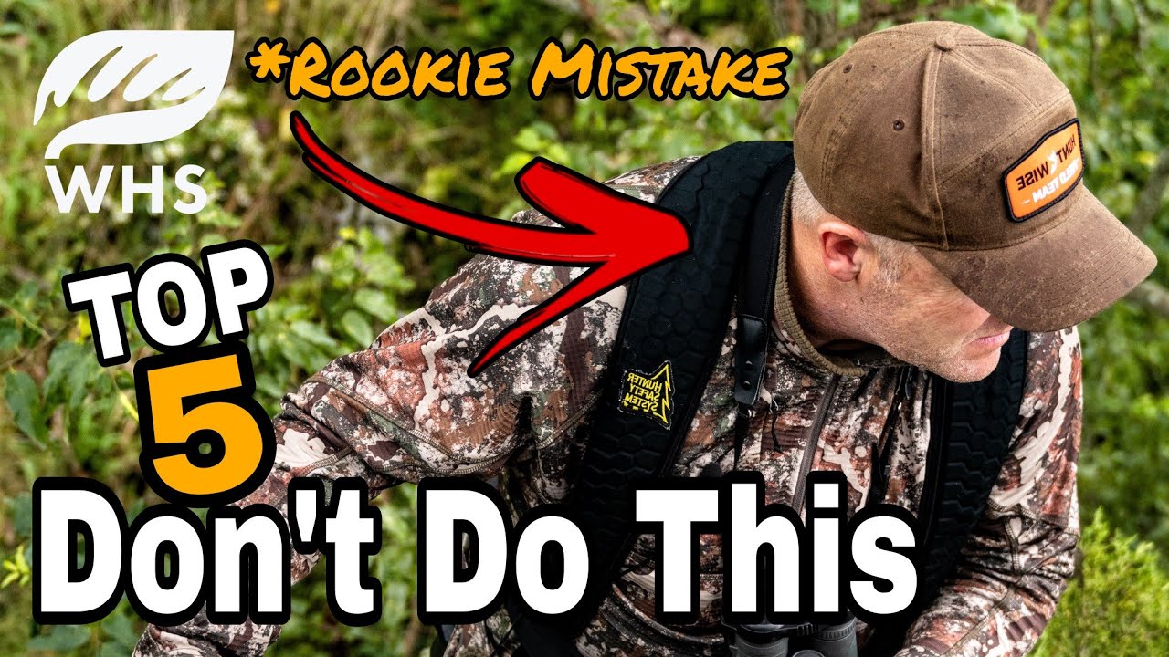 Top 5 Deer Hunting Rookie Mistakes - YouTube