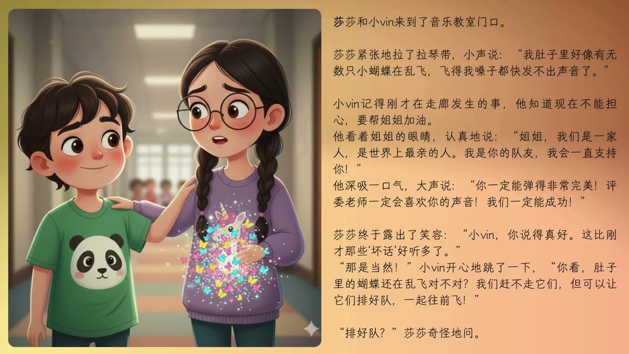 [AJAJ 故事集 EP1] 莎莎和小vin的暖心金色时光 | 勇敢比完美更重要 | 儿童睡前故事