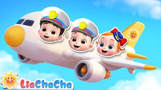 let s get plane airplane song learn vehicles kids liachacha