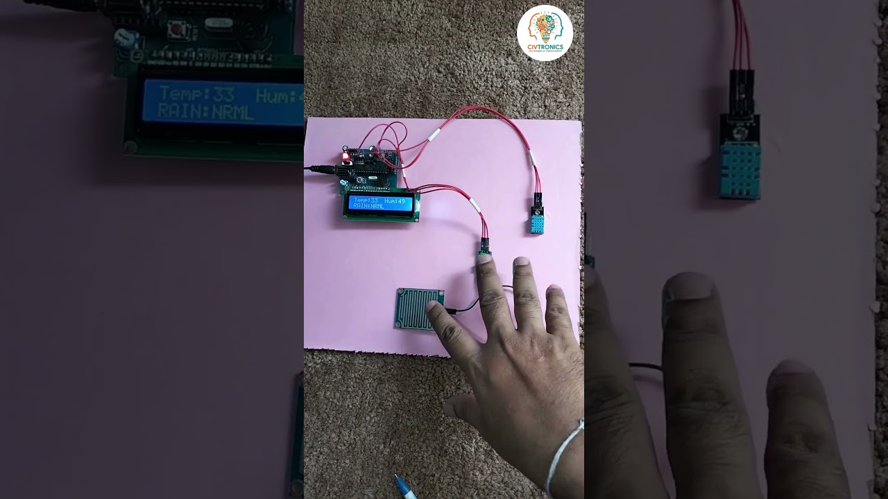 WEATHER MONITORING SYSTEM #civtronics #freewriteup #8179994777 #9347454249