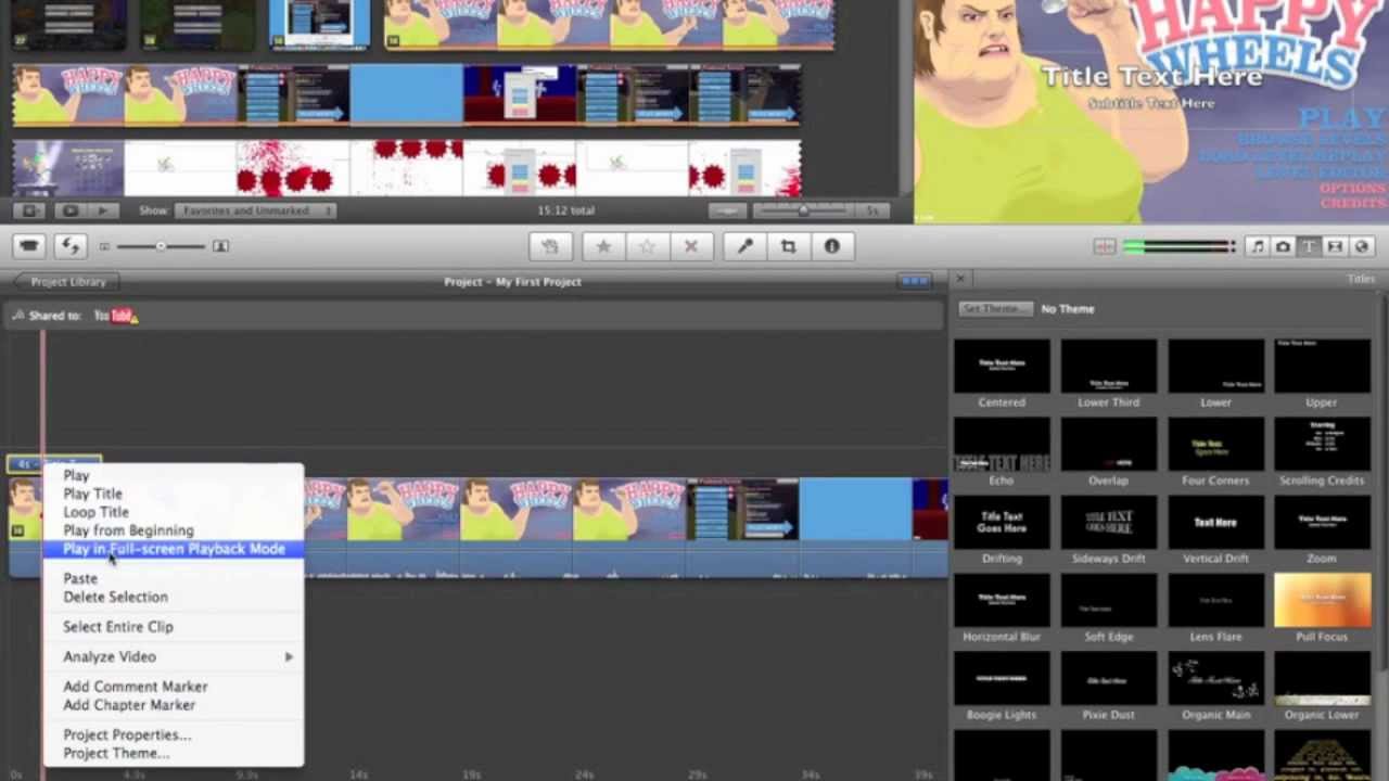 iMovie '11 episode 2:как вставлять текст