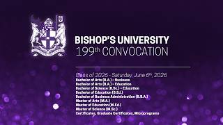 Bishop's University 199th Convocation - Morning Ceremony