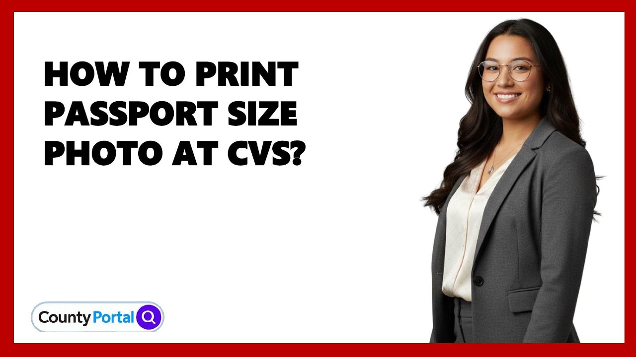 How To Print Passport Size Photo At CVS?