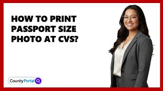 How To Print Pport Size Photo At Cvs?
