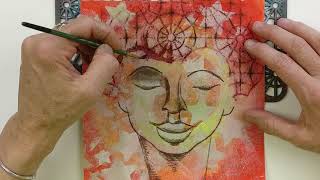 Easy Painting / Acrylic for beginners / Intuitives Malen / Daily Art Therapy / #0429