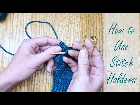 How to Slip Stitches onto a Stitch Holder to Work Later
