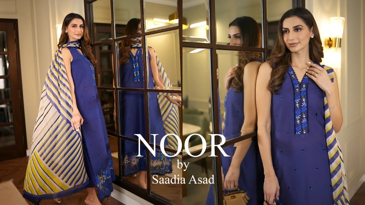 againNoor Unstitched Collection 2025 | Luxe Chikankari | Pakistani Clothes UK